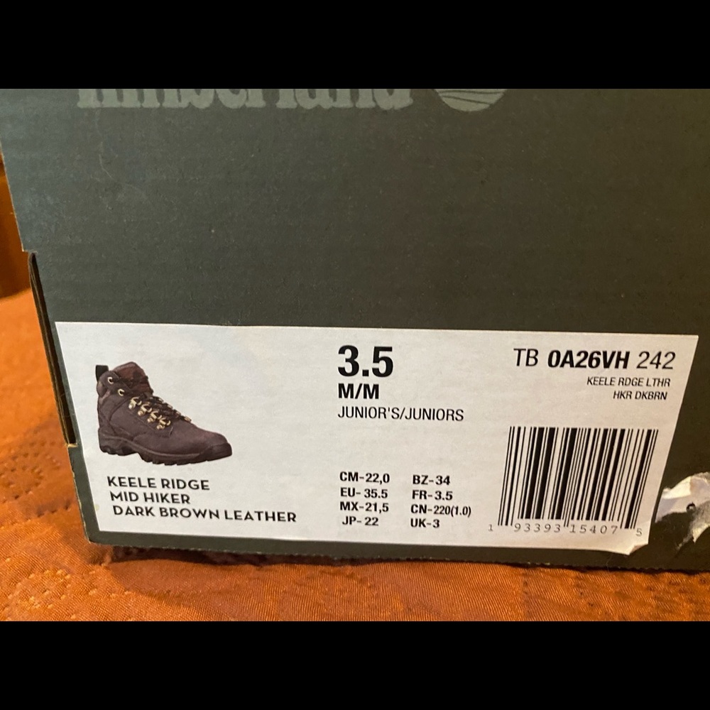 Timberland hiking boots boys